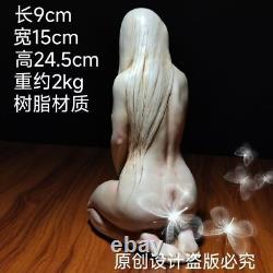 10-in Beauty Sculpture Artwork Decoration Ornament Resin Realistic Figure Statue