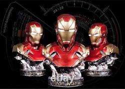 14 LED Avengers Iron man Mark 46 1/2 Resin Bust Statue Figure Model