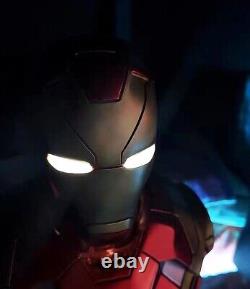 14 LED Avengers Iron man Mark 46 1/2 Resin Bust Statue Figure Model