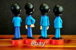 1965 The Beatles Tv Show 6 Cartoon Resin Statue Figures Mint
