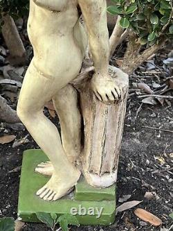 1971 VTG Nude Women Statue Sculpture Figure Art Garden Nice Signed 70s Hawaii