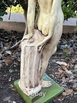 1971 VTG Nude Women Statue Sculpture Figure Art Garden Nice Signed 70s Hawaii
