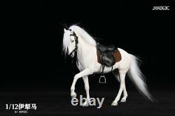 1/12 White Yili Horse Animal Model Resin Statue Figure fit 6'' Figure JXK Studio