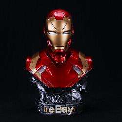 1/2 painted figure Avengers Bust Figure Resin Statue Iron Man MK46 Bust Statue