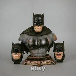 1/3 Scale Batman Arkham City Bust Recast Resin Figure Statue 11H With3 heads