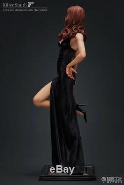1/4 statue Killer Mr Smith&Mrs Smith Jolie Resin Figure Sexy Black Dress Limited