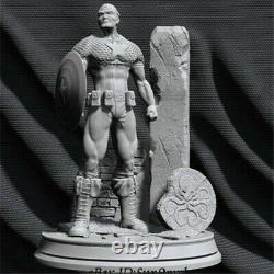 1/6 Captain America Unpainted Resin Kits Model GK Statue 3D Print 30cm