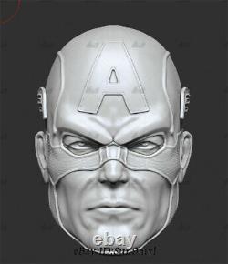 1/6 Captain America Unpainted Resin Kits Model GK Statue 3D Print 30cm
