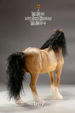 1/6 Mr. Z MRZ058-2 Shire Horse Figure Statue Model Without Harness Fit 12''Figure
