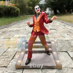 2019 Joker Joaquin Phoenix Authur Fleck Figure Statue Toy LED Light New