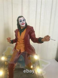 2019 Joker Joaquin Phoenix Authur Fleck Figure Statue Toy LED Light New