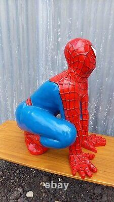 2 ft Spiderman Crouching Resin Display Statue Man Cave