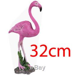 32cm Flamingo Figure Wild Bird Decoration Home Office Animal Polyresin Statue