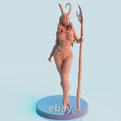 3D Print Lady Loki V2 Grey Or Painted Custom Resin Statue DC Marvel