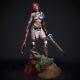3D Print Red Sonja V3 Grey Or Painted Custom Resin Statue DC Marvel