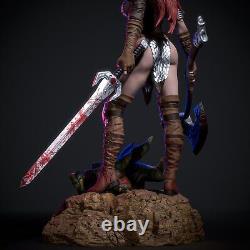 3D Print Red Sonja V3 Grey Or Painted Custom Resin Statue DC Marvel