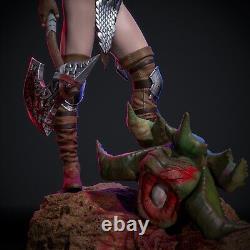 3D Print Red Sonja V3 Grey Or Painted Custom Resin Statue DC Marvel