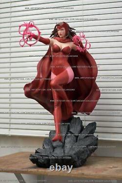 3D Print -Scarlet Witch Classic- Grey Or Painted -Custom Resin Statue -DC Marvel