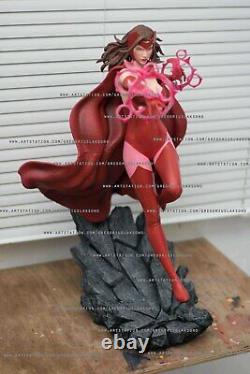 3D Print -Scarlet Witch Classic- Grey Or Painted -Custom Resin Statue -DC Marvel