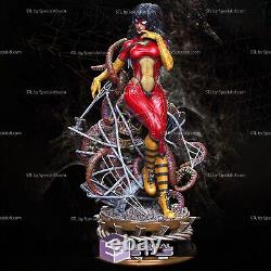 3D Print -Spider Woman Standing- Grey Or Painted -Custom Resin Statue -DC Marvel