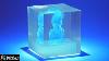 3d Hologram Project From Clear Epoxy Resin Art