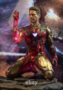 AVG4 Iron Man MK85 Action Figure GK Polystone Painted Statue with Light
