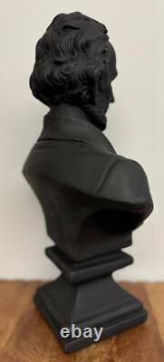 Abraham Lincoln Bust USA President Black Colour Statue Figure Sculpture 45cm