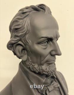 Abraham Lincoln Bust USA President Black Colour Statue Figure Sculpture 45cm