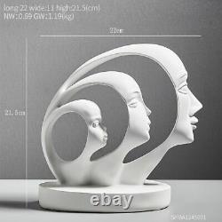 Abstract Face Figures Statue Home Sculpture Art Modern Nordic Decoration Gifts