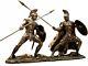 Achilles and Hector Fight Figures Stautes Veronese Bronze Art Gift Antique