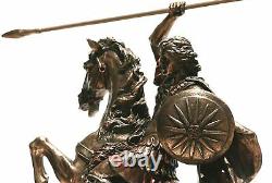 Alexander the Great on Horse Greek Macedonian King Warrior Statue Sculpture