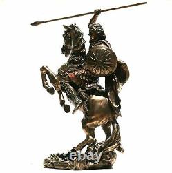 Alexander the Great on Horse Greek Macedonian King Warrior Statue Sculpture