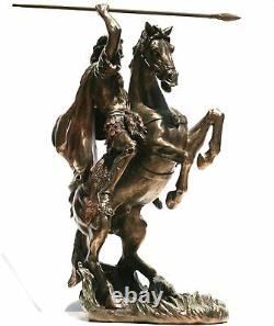 Alexander the Great on Horse Greek Macedonian King Warrior Statue Sculpture