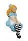 Alice Figure Sitting Alice in Wonderland Set Girl Statue Decor Lewis Carol