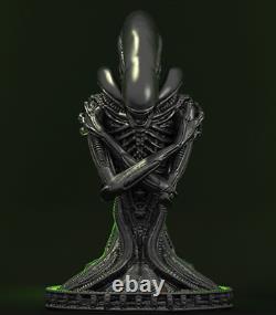 Alien Xenomorph Bust Garage Kit Figure Collectible Statue Handmade Gift Painted