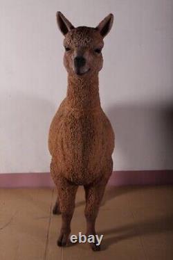 Alpaca Statue Detailed Realistic Figure Lifelike Lifesize Models Farmyard Real