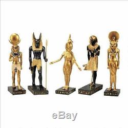 Ancient Gods Of Egypt Set 8.5 Each Handmade Sculpture Assembly