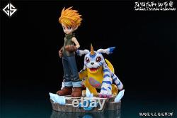 Anime Digimon Ishida Yamato VS Gabumon Resin Figure Statue H12.5cm GS Studio