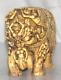 Antique Resin Long Trunk Elephant Figure /Statue Hand Carved Old Original 5836