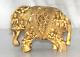 Antique Resin Long Trunk Elephant Figure /Statue Hand Carved Old Original Décor