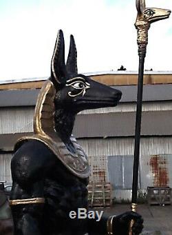 Anubis Egyptian Mythology Sculpture Art Statue Home Garden Decor Figurine Resin