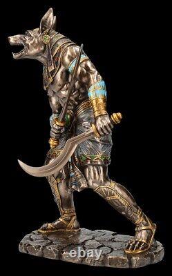 Anubis Figure with Chepesch Swords God of the Dead Veronese Gods Statue