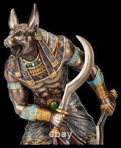 Anubis Figure with Chepesch Swords God of the Dead Veronese Gods Statue