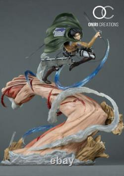 Attack On Titan Levi Vs Female Titan Statue Resin Figure New Oniri. Pre-order