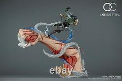 Attack On Titan Levi Vs Female Titan Statue Resin Figure New Oniri. Pre-order