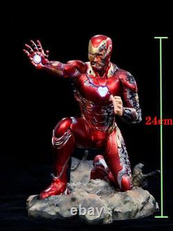 Avengers 4 Iron man Mark 50 1/6 Resin statue Figure With LED Lighting and Base