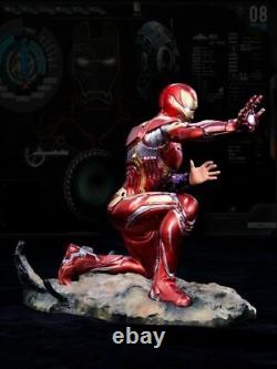 Avengers 4 Iron man Mark 50 1/6 Resin statue Figure With LED Lighting and Base