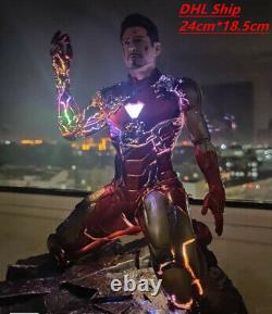Avengers 4 Iron man Mark 85 1/6 Scale Resin Statue Figure withLED Luminous + Base