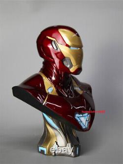 Avengers Endgame MK50 Iron Man Bust 1/2 Statue 12'' Resin Figure Collection Gift