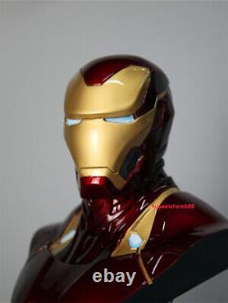 Avengers Endgame MK50 Iron Man Bust 1/2 Statue 12'' Resin Figure Collection Gift